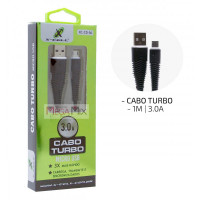 Cabo USB + Micro USB (V8) Turbo 3.0A XC-CD-36 - X-cell