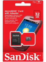 Carto de Memria Micro SD-HC Sandisk 32GB 2x1Class 4